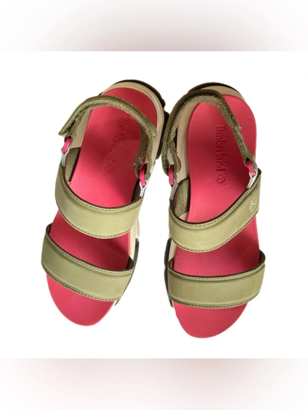 Timberland Adley Way dark green & pink backstrap sandals US Women’s 8.5 - Picture 4 of 12